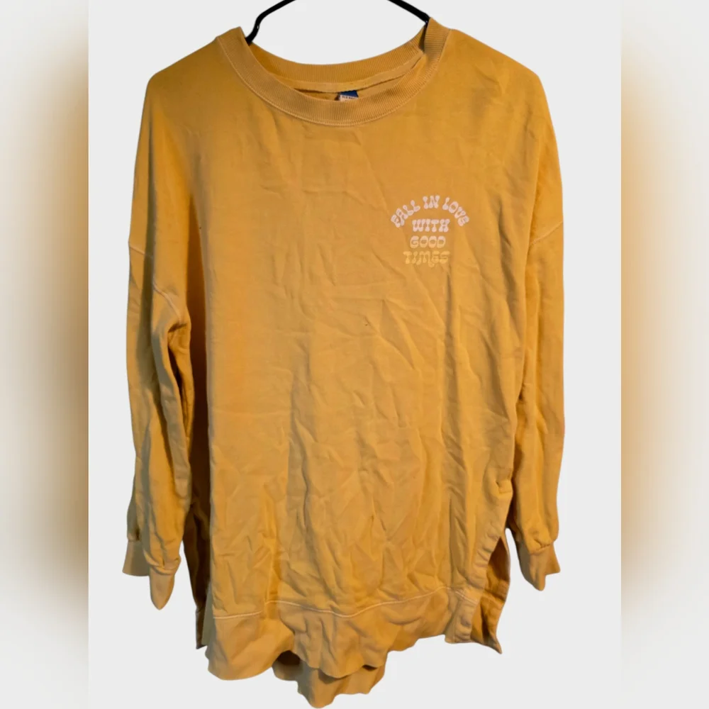 Old Navy Men's Mustard Crewneck Sweater - Picture 1 of 3